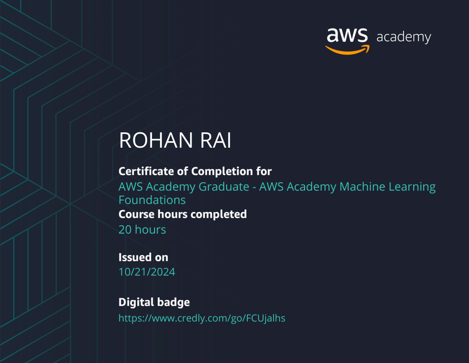 General Machine Learning Certificate